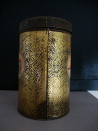 Oud blik / trommel Wilhelmina 1898-1938 - VERKOCHT
