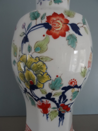 Vaas - kleur - bloemen - VERKOCHT
