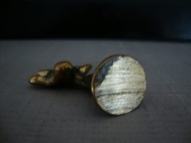 Koperen of messing letterbakfiguurtje - stier - VERKOCHT