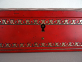 Trommel - blik - rood - VERKOCHT