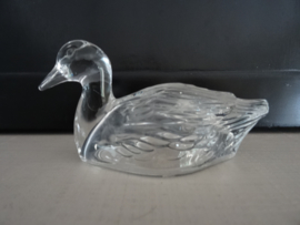 Beeldje eend - glas - VERKOCHT