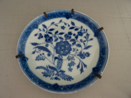 Twee blauw/witte schoteltjes - VERKOCHT