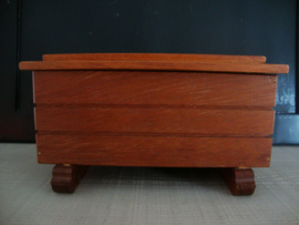 Houten kistje - vintage - VERKOCHT