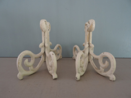 Gietijzeren standaards - Set van 2 - VERKOCHT