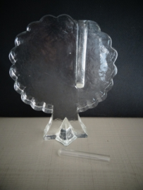 Solifleur glas - 1 bloem vaasje - vintage - dik glas Scandinavisch
