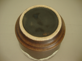 Vintage bloempot bruin - lava - VERKOCHT