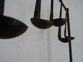 Metalen lepelrek - brocante - VERKOCHT