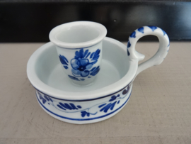 Delfts blauwe kandelaar - handbeschilderd - VERKOCHT
