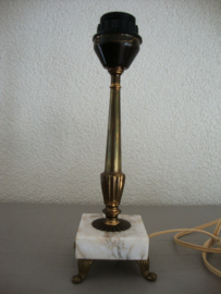 Vintage lamp - lampvoet - marmer - VERKOCHT