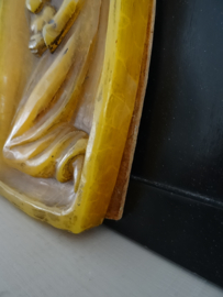 Wanddecoratie Moeder en kind - Handwerk - gemaakt in kaarsvet