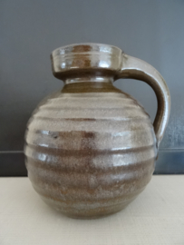 Kruik - keramiek - aardewerk - vintage - bruin - VERKOCHT
