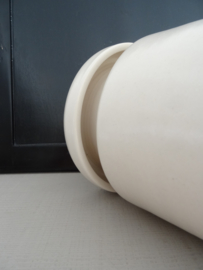 Vaas - keramiek - creme - vintage - brocante - VERKOCHT