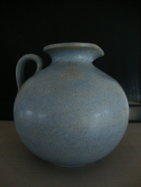 Keramiek - kan - kruik - blauw/grijs - VERKOCHT