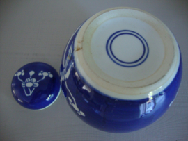 Gemberpotje met bloesemdecor - blauw wit - VERKOCHT