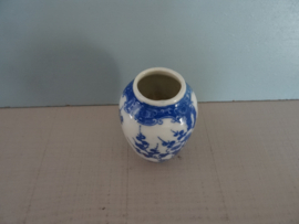 Mini gemberpotje - blauw/wit -VERKOCHT