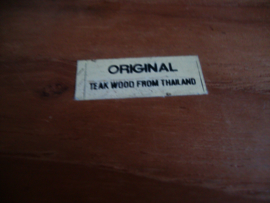 Set teak houten schaaltjes met lepel - Thailand - VERKOCHT
