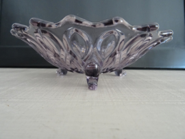 Vintage schaaltje - paars - glas - VERKOCHT