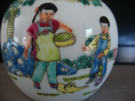 Oude Chinese gemberpot - kinderen - VERKOCHT