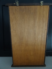 Klein vitrinekastje - hout - vintage - VERKOCHT