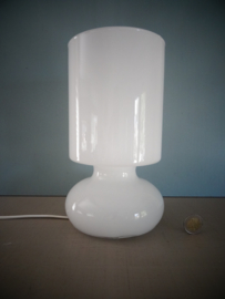 Vintage Ikea Lykta mushroom design lamp - wit glas - VERKOCHT