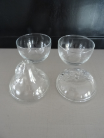Schaaltje - dekselpotje - glas - appel - peer - VERKOCHT