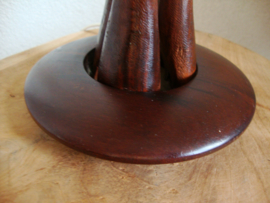 Vintage tafellamp - hout - VERKOCHT