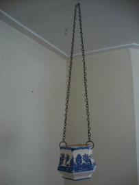 Plantenhanger delfts blauw - VERKOCHT