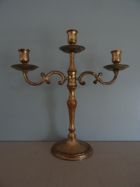 Vintage metalen kandelaar - VERKOCHT