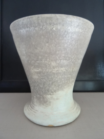 Vintage bloempot - grijs/groen