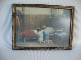 Prent biddende kinderen - VERKOCHT