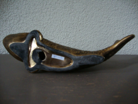 Vis - goud-/koperkleur - aardewerk - VERKOCHT