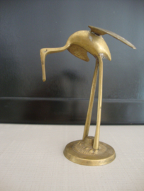 Messing / koper vogel  - vintage - VERKOCHT