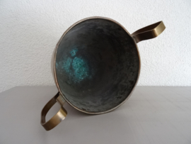 Koperen of messing pot - bloempot - VERKOCHT