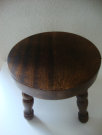 Krukje hout rond - VERKOCHT