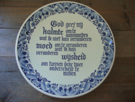 Delfts blauw tekstbord - VERKOCHT