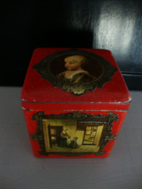 Oud blikje / trommel - afbeelding schilderijen Rembrandt e.a - VERKOCHT