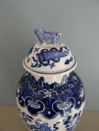 Dekselpot - Delfts aardewerk - Delfts blauw - VERKOCHT