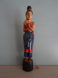 Sawadee beeldje - Thailand - hout - VERKOCHT