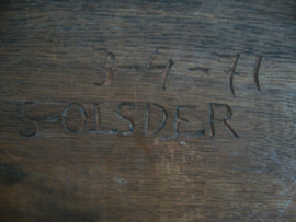 Oud houten tekstbord - VERKOCHT