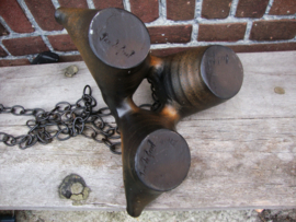 Hang olielamp - Jan de Graaf - bruin - keramiek - VERKOCHT