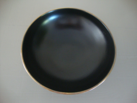 Schaaltje zwart/goud Flora Gouda Holland - VERKOCHT