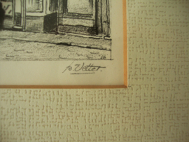 Prent Breda, Vischmarktstraat -  P. Vetter - VERKOCHT