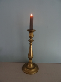Vintage koperen kandelaar - VERKOCHT