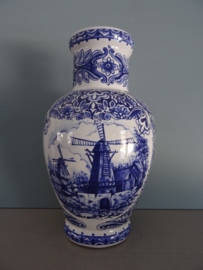 Vaas T. Delfts blue - molen - Hollands - Delfts blauw - VERKOCHT