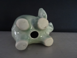 Beeldje olifantje - celadon - VERKOCHT