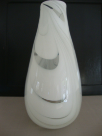 Witte vaas - glas - VERKOCHT