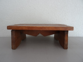 Houten krukje - vintage - VERKOCHT