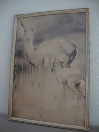 Grote prent hertjes - H. van Meegeren