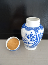 Tabakspotje blauw/wit - VERKOCHT
