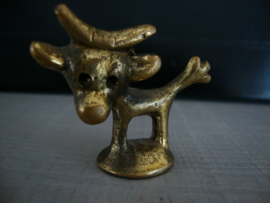 Koperen of messing letterbakfiguurtje - stier - VERKOCHT